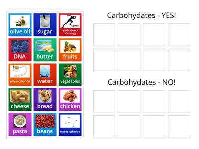 Carbohydrates Sort - Yes or No