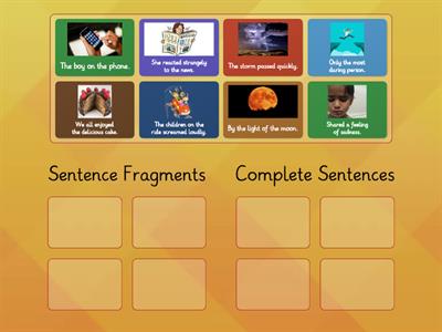 Fragments and complete sentences