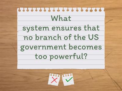 US political system revision