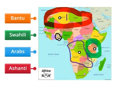 Where African ethnic groups live