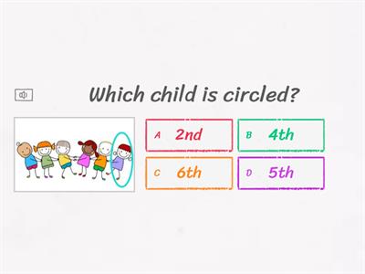  Ordinal Numbers Quiz 