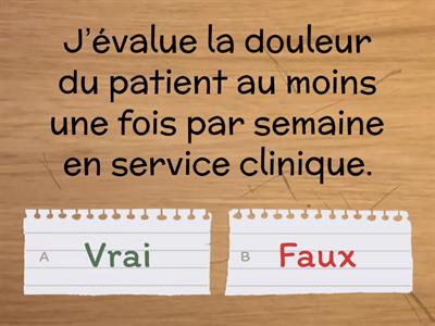 8- Mieux connaître l’évaluation et la traçabilité de la douleur dans le DSI