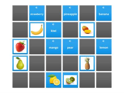 Fruit-memory bild+ord