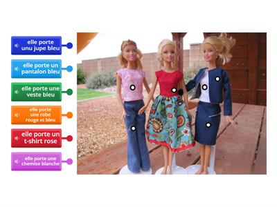 Qu'est-ce que Barbie porte?
