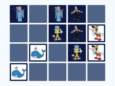 1. Pinocchio Memory Game