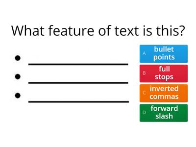 features of text