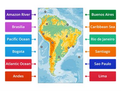 South America Cities + Capitals