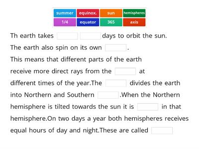 Motions of the earth