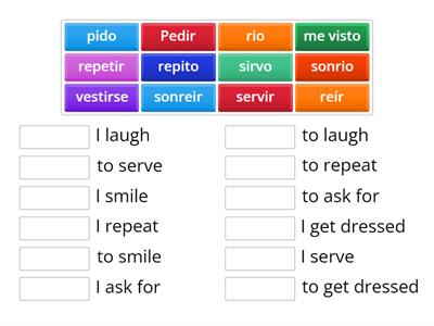 e to i radical changing verbs