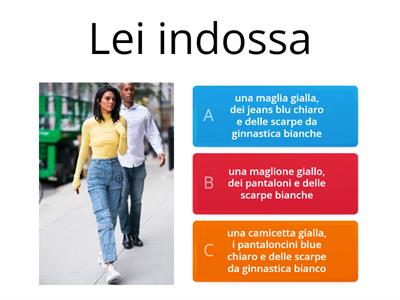 Abbigliamento - descrizione - ITALIANO L2