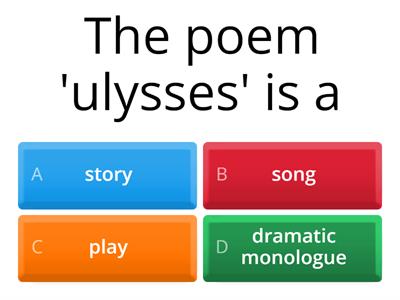 12TH UNIT 4 POEM "ULYSSES"