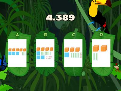   Representación de números hasta el 10.000 (jungla)