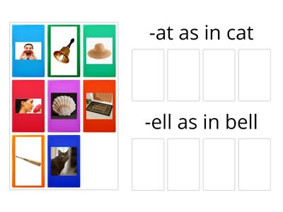 rhyming words -at and -ell