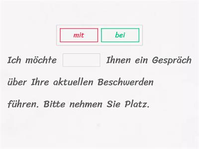 "mit" oder "bei"? 50