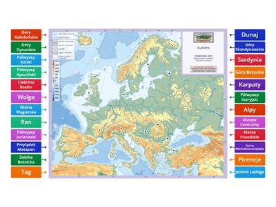 Znajomość mapy Europy