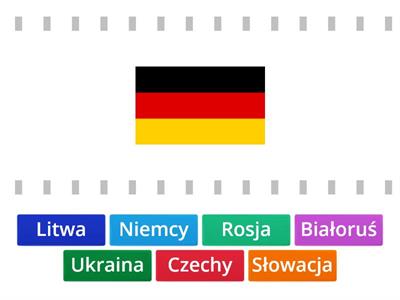 Flagi sąsiadów Polski