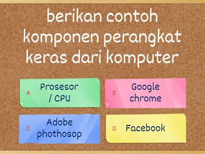 QUIZ  SISTEM KOMPUTER KELAS 7