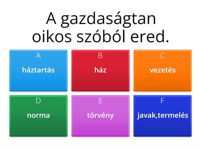 A gazdaságtan alapjai