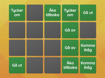 Partikelverb - particle verbs Swedish