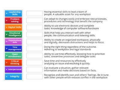 Key Skills for the Workplace 