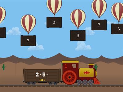 AR PRACTICE: Addition Facts to 10 - Balloon Pop!