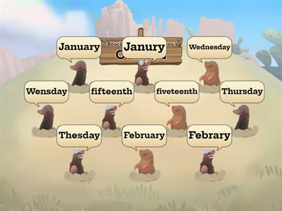  Months Dates Days - game