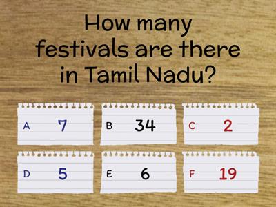 Tamil Nadu Quiz