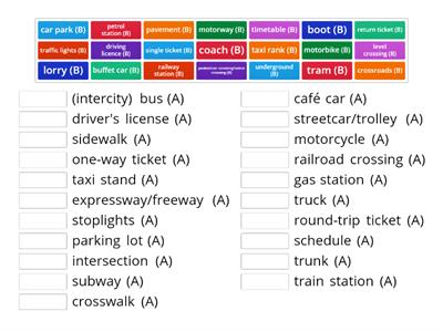 Maturita Solutions Intermediate U9_Transport Vocabulary: British vs. American English