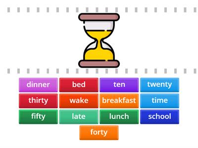 G4 L5 What time is it? Vocab picture match