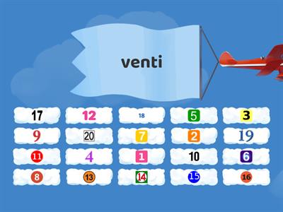 i numeri ( 0 - 20 )