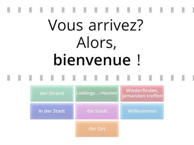 Phrase en français - traduis le mot