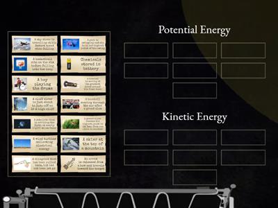 Potential vs. Kinetic Energy Sort