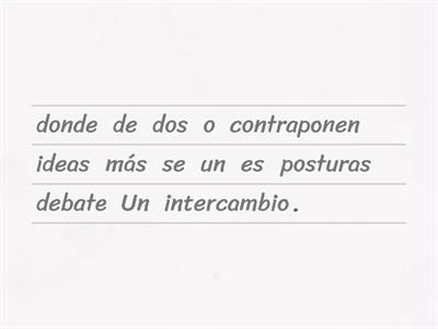 El debate