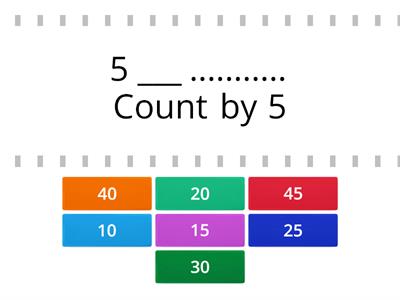 Skip counting by 5's
