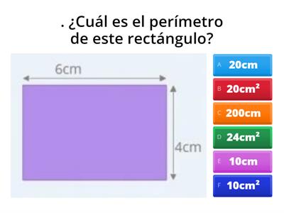 Quiz área y perímetro...