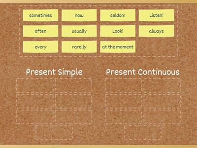 Grade 4 Unit 8 (time expressions Present Simple vs Present Continuous)