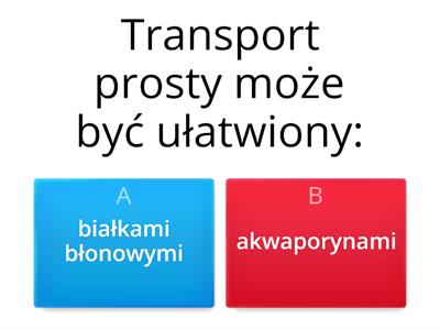 błony biologiczne + transport