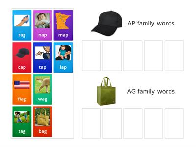 AP and AG family words [WtW.8 alphabetic spellers] part 1