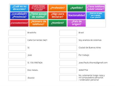 Completar un formulario con datos personales