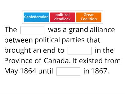 Confederation - vocabulary in context