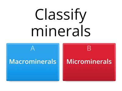 Minerals- classification & Functions 