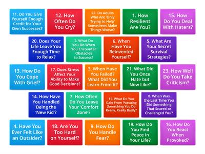 The New York Times Conversation Questions - (1-23) Overcoming adversity