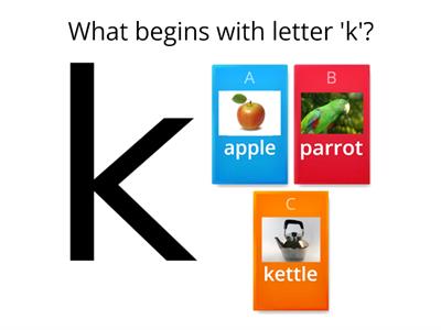 Letter 'k'.