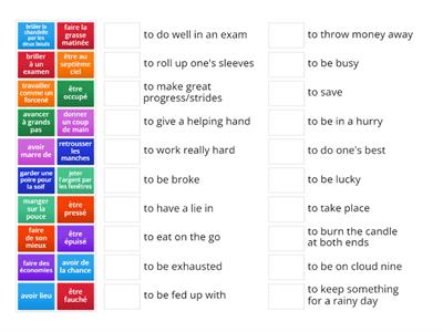 Idiomatic expressions