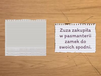 Głoski syczące w zdaniach