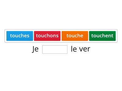 Conjugaison Toucher