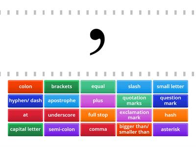 Punctuation devices 
