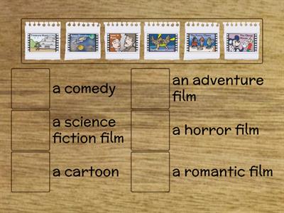 Книга Zoom In 5, 5a, сторінка 29, вправа 3. Якого жанру цей фільм? З'єднай!