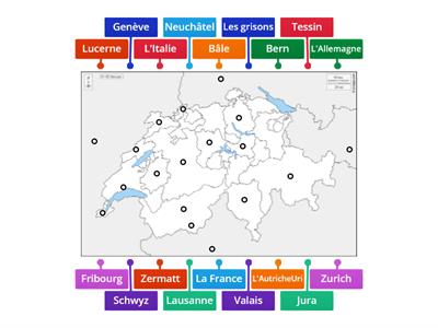 En Suisse, les cantons et les pays voisins.