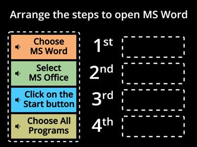 Open MS Word